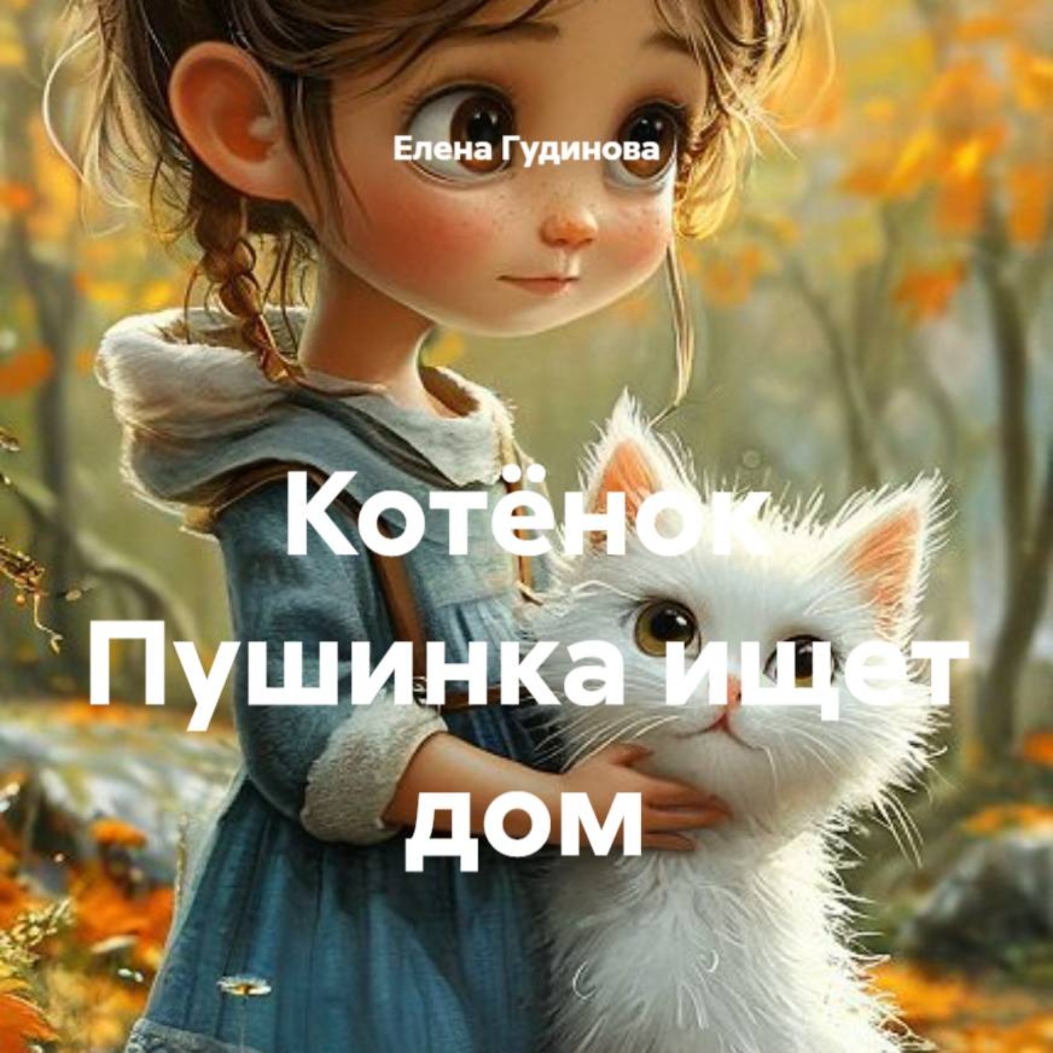 Обложка книги «Котёнок Пушинка ищет дом»