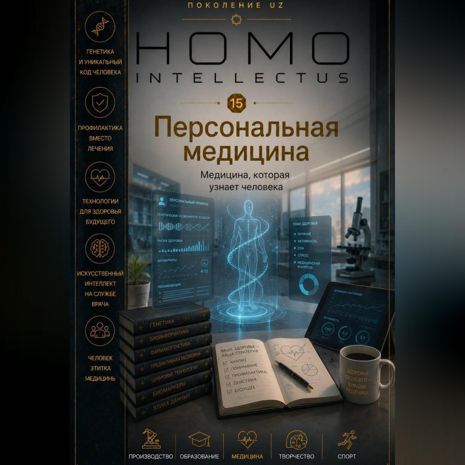 Обложка книги «Персональная медицина. Homo Intellectus»