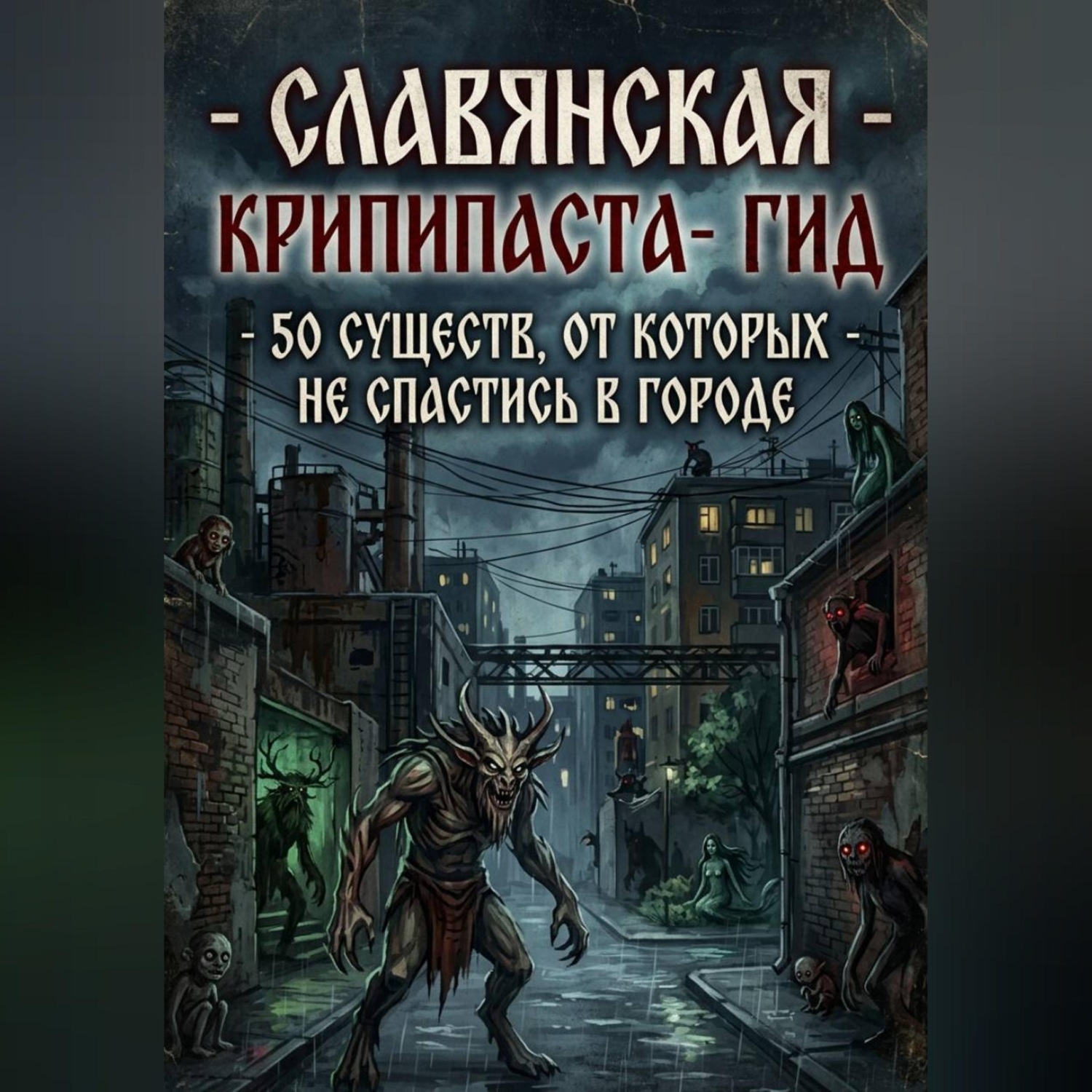 Обложка книги «Славянская крипипаста-гид: 50 существ, от которых не спастись в городе»