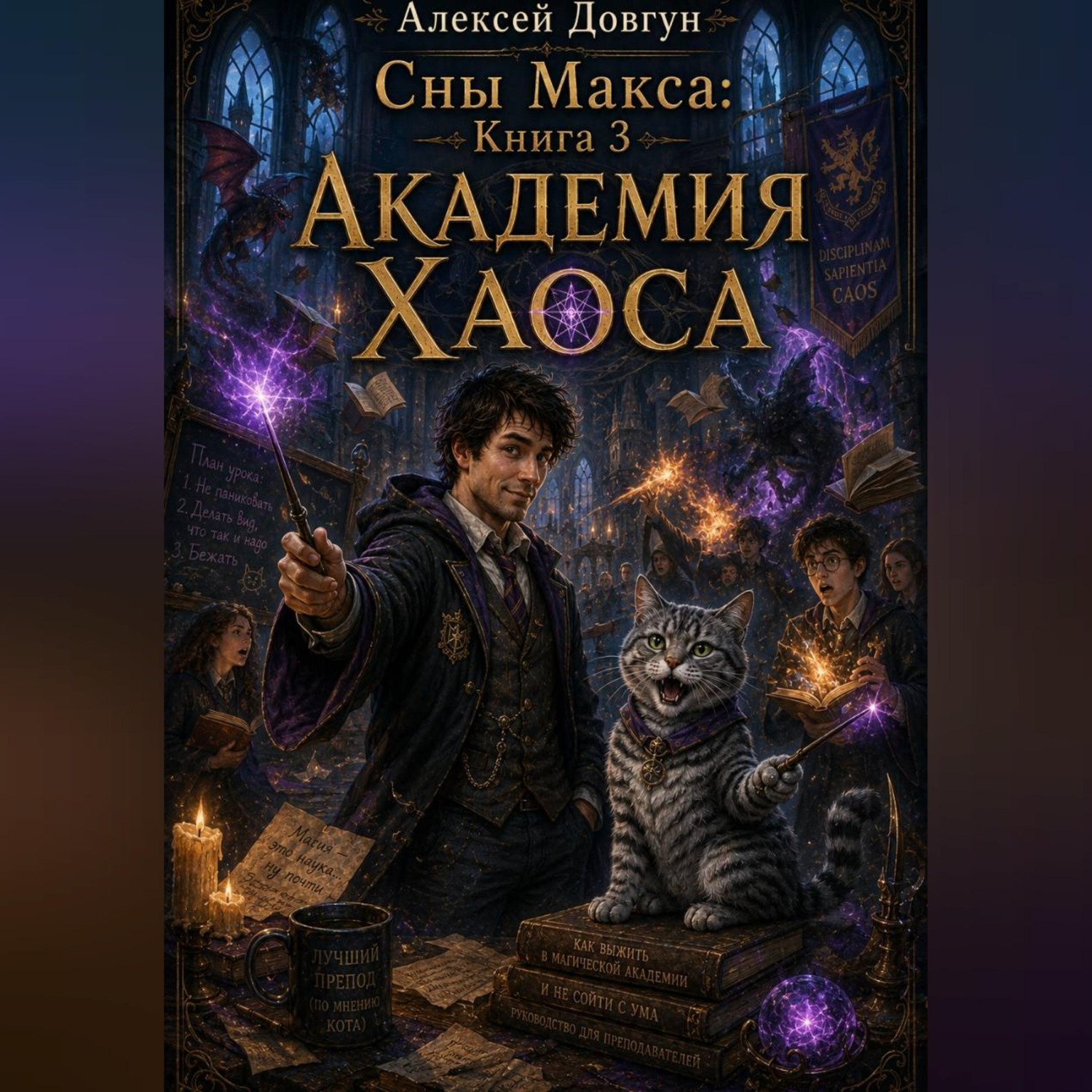 Обложка книги «Сны Макса: Книга 3. Академия Хаоса»