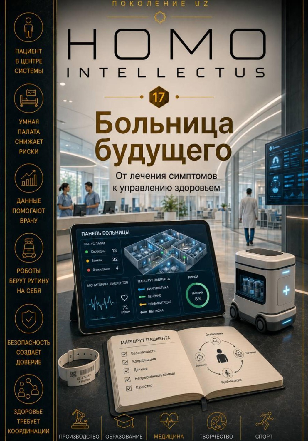 Обложка книги «Больница будущего. Homo Intellectus»