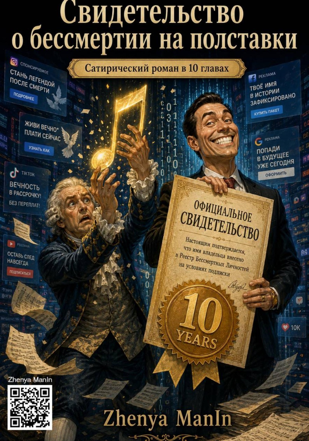 Обложка книги «Свидетельство о бессмертии на полставки»