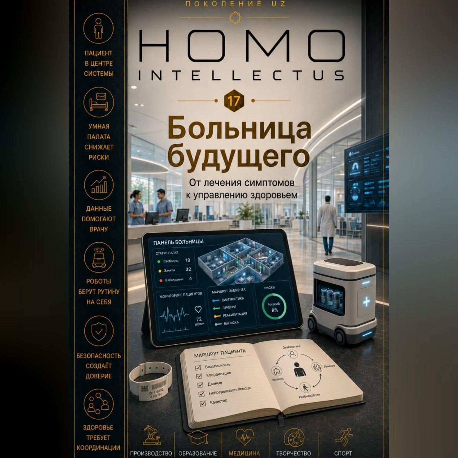 Обложка книги «Больница будущего. Homo Intellectus»