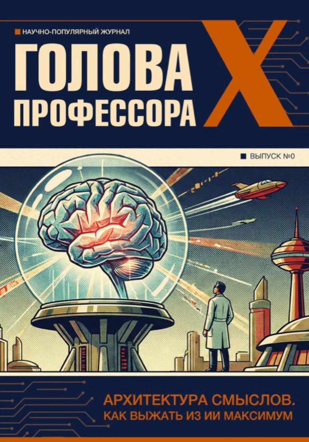 Обложка книги «Голова профессора X. Выпуск 0 (Пилотный номер серии)»