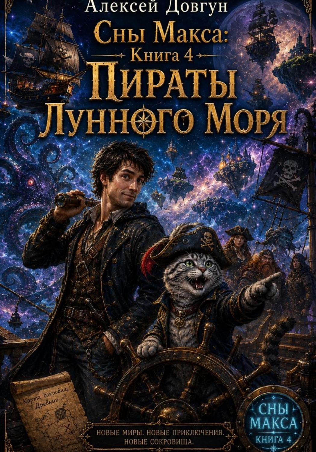 Обложка книги «Сны Макса: Книга 4. Пираты Лунного Моря»