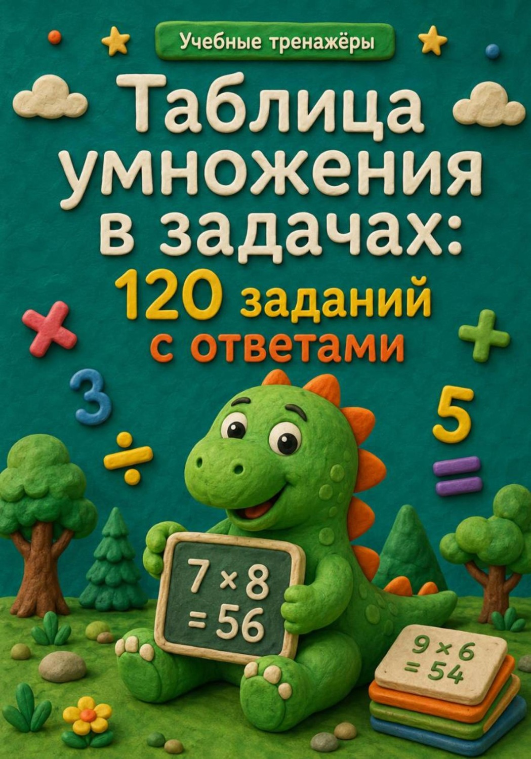Обложка книги «Таблица умножения в задачах: 120 заданий с ответами»