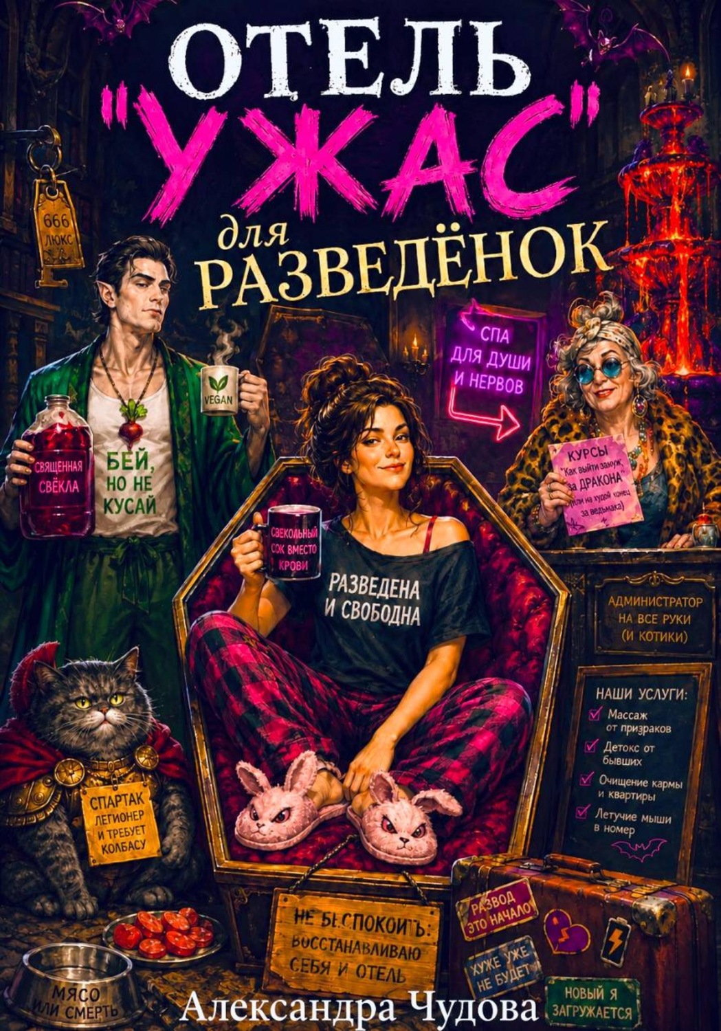 Обложка книги «Отель "Ужас" для разведёнок»