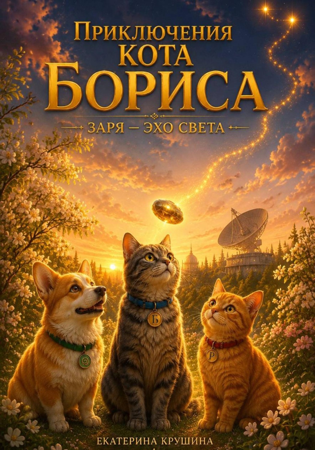 Обложка книги «Приключения кота Бориса: Заря — Эхо света»