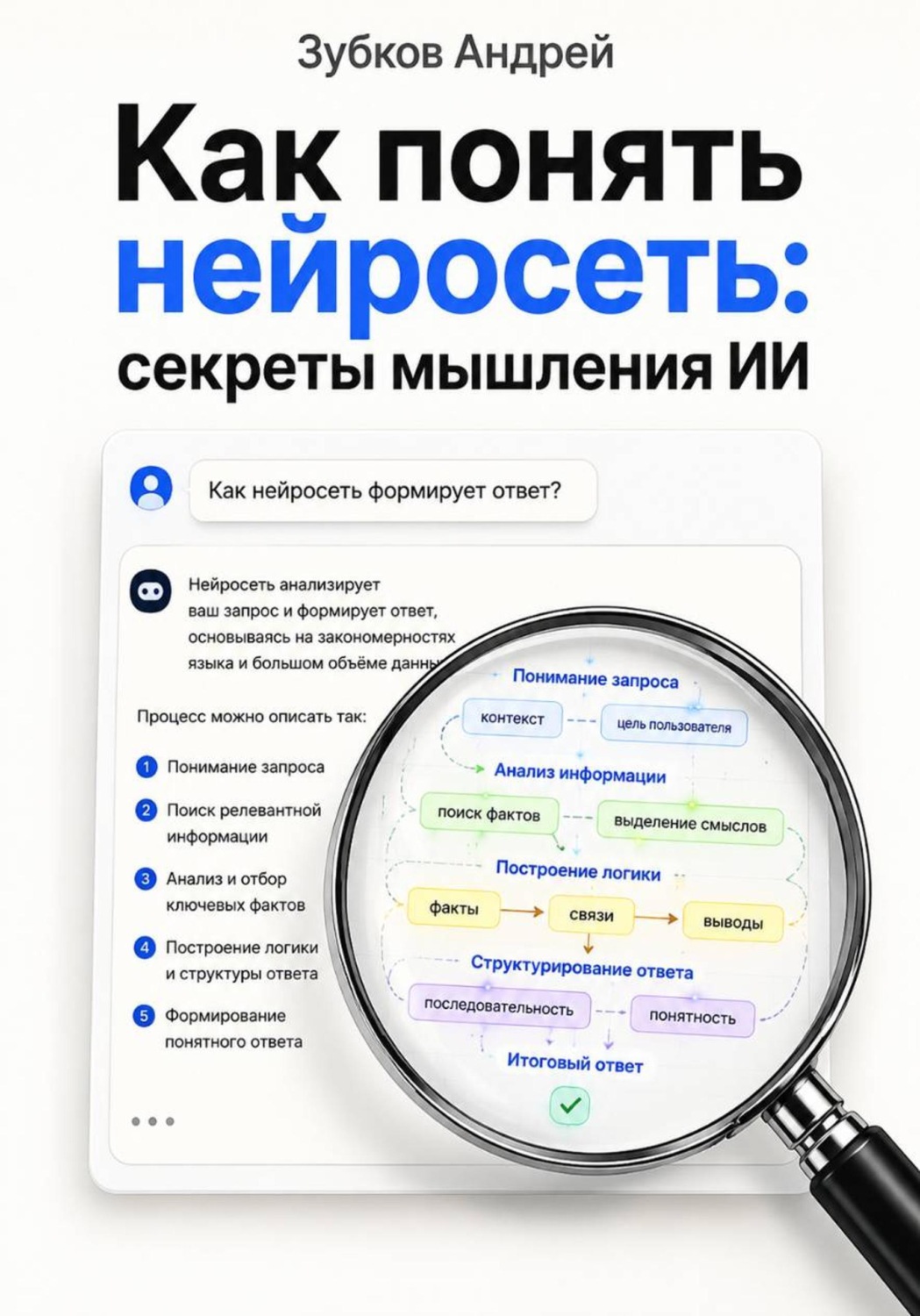Обложка книги «Как понять нейросеть: секреты мышления ИИ»