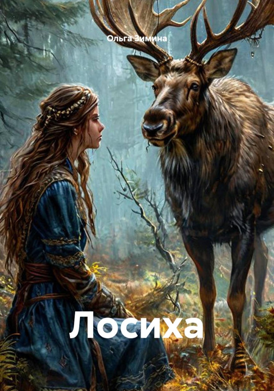 Обложка книги «Лосиха»