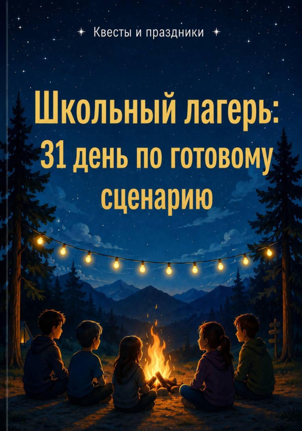 Обложка книги «Школьный лагерь: 31 день по готовому сценарию»