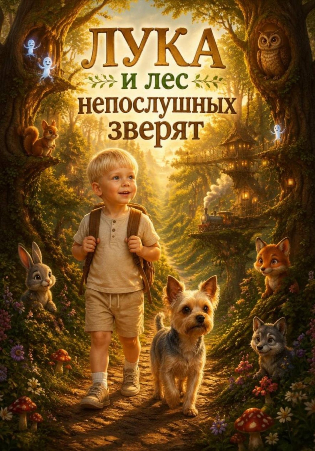 Обложка книги «Лука и лес непослушных зверят»