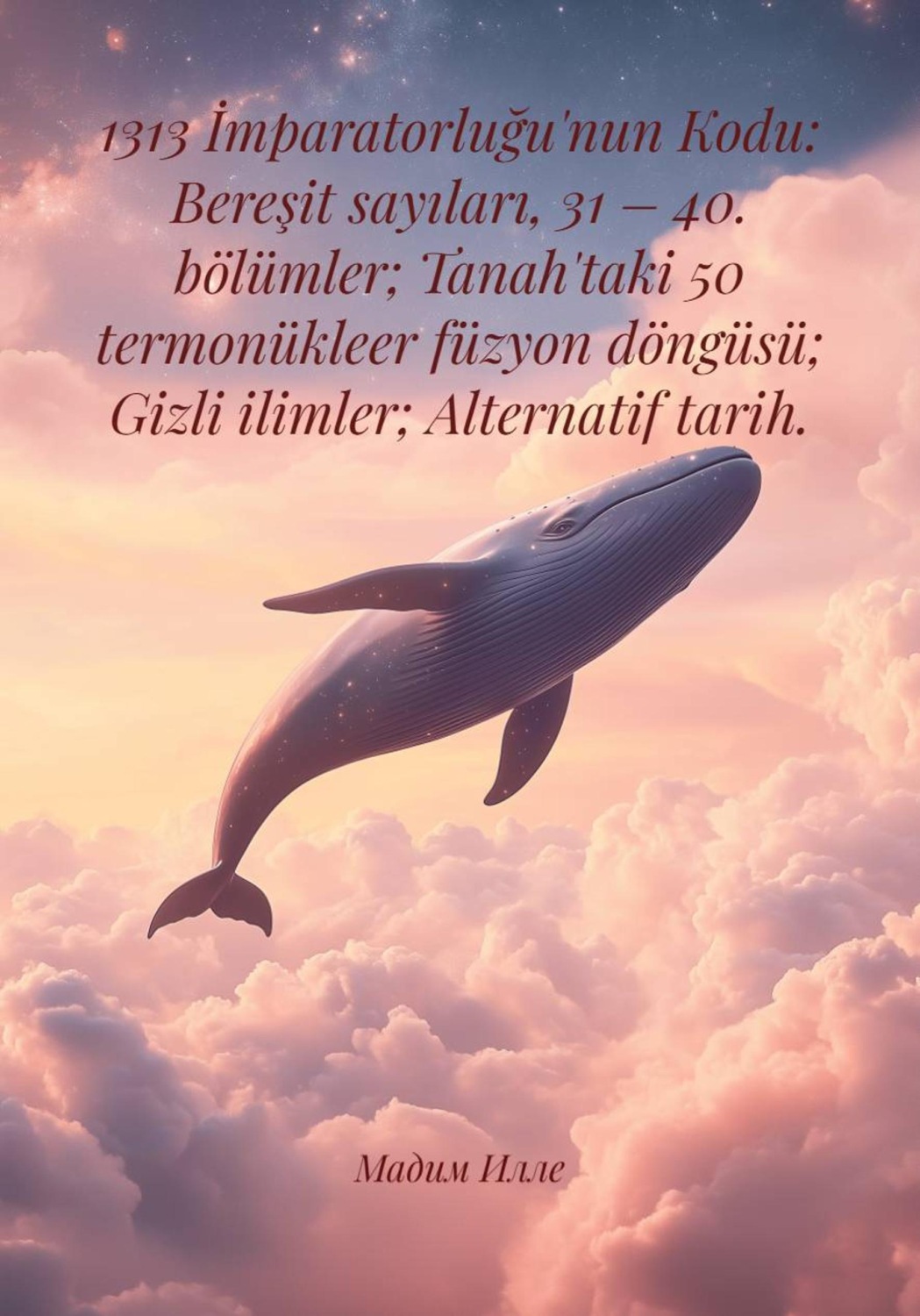 Обложка книги «1313 İmparatorluğu'nun Kodu: Bereşit sayıları, 31 – 40. bölümler; Tanah'taki 50 termonükleer füzyon döngüsü; Gizli ilimler; Alternatif tarih.»