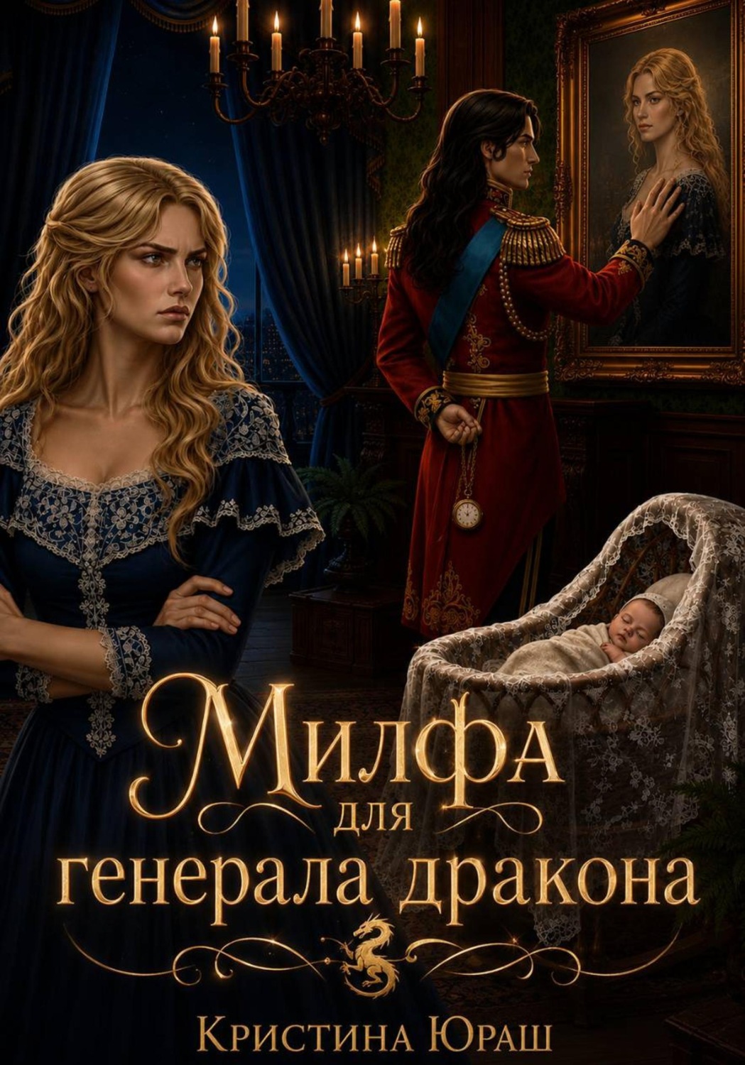 Обложка книги «Милфа для генерала дракона»
