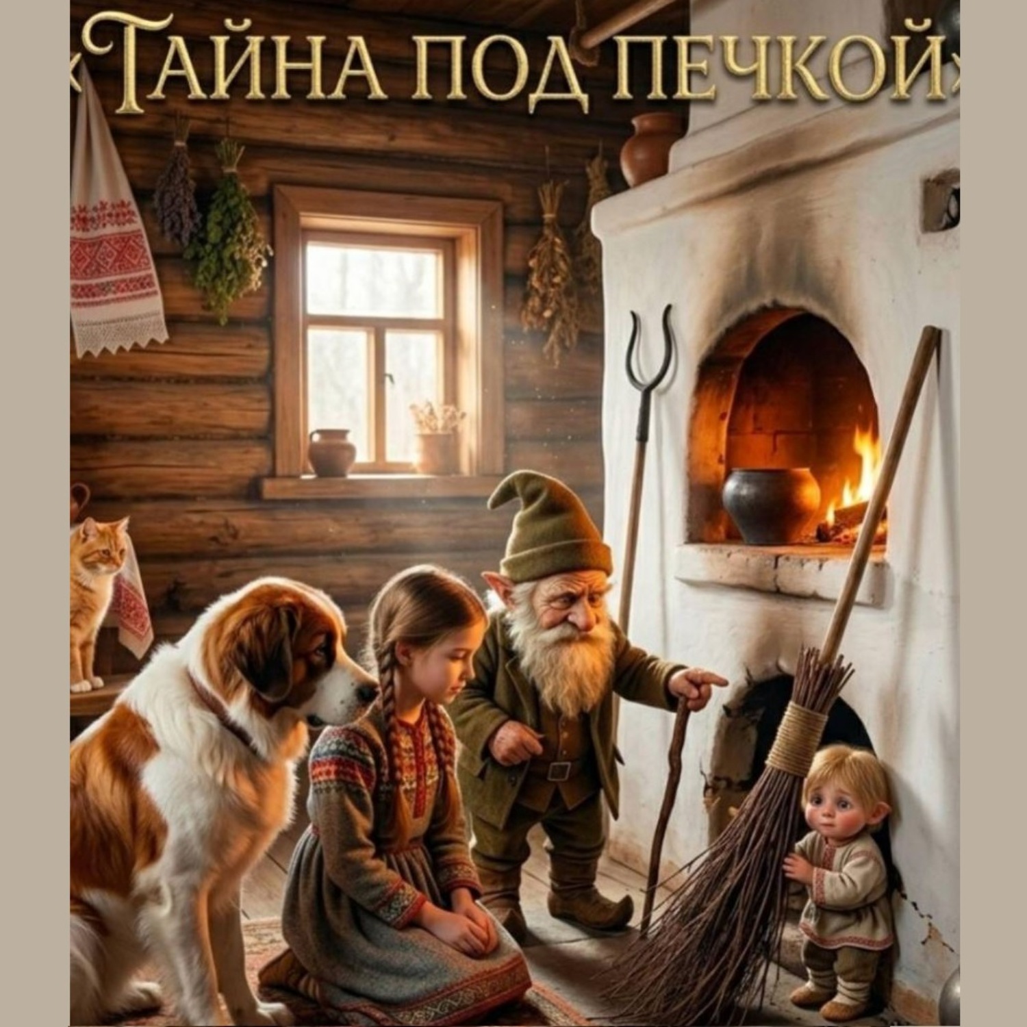 Обложка книги «Сказка "Тайна под печкой"»