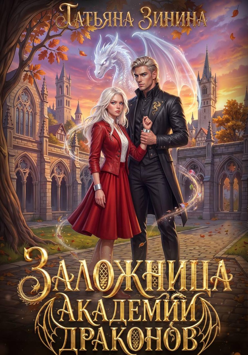 Обложка книги «Заложница академии драконов»
