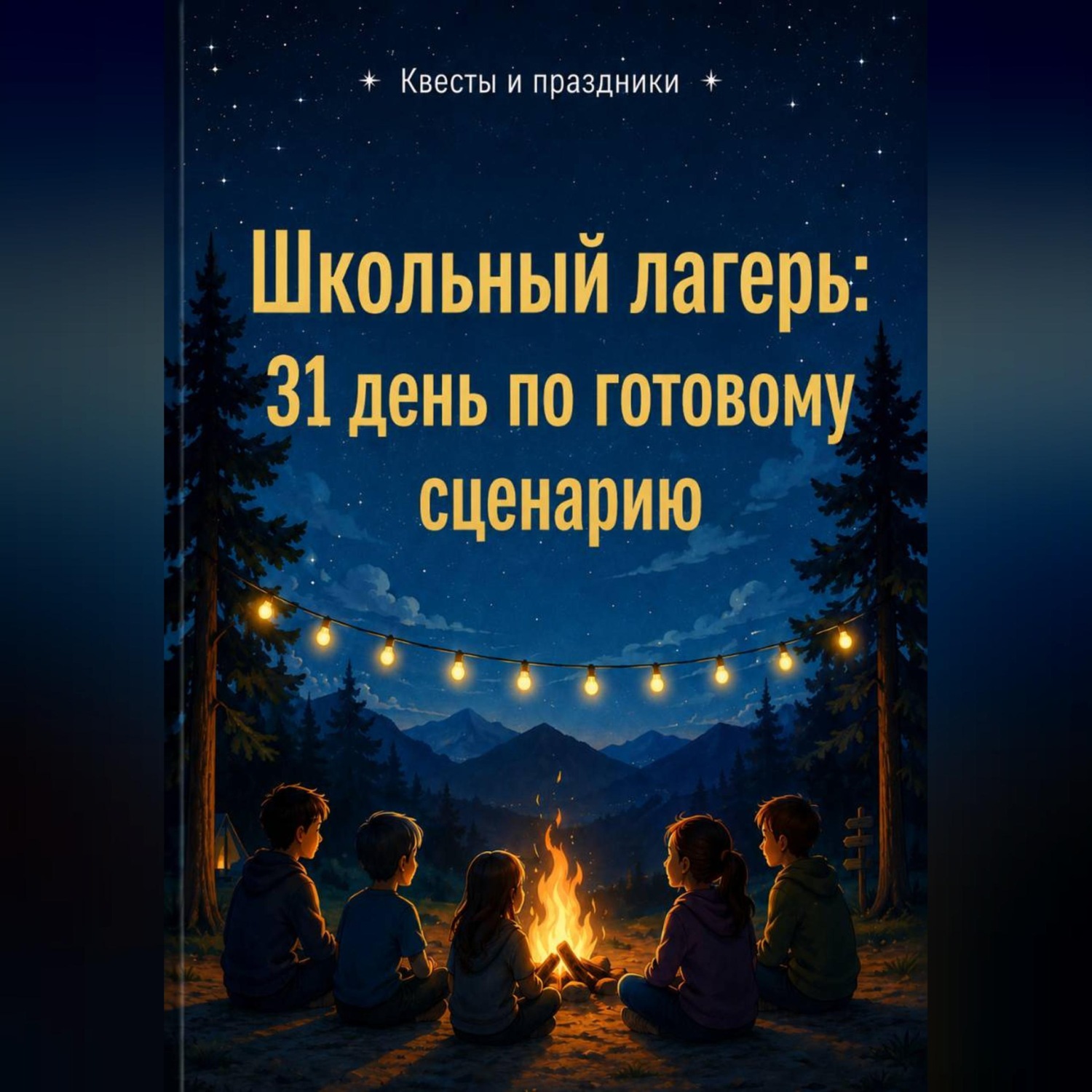 Обложка книги «Школьный лагерь: 31 день по готовому сценарию»