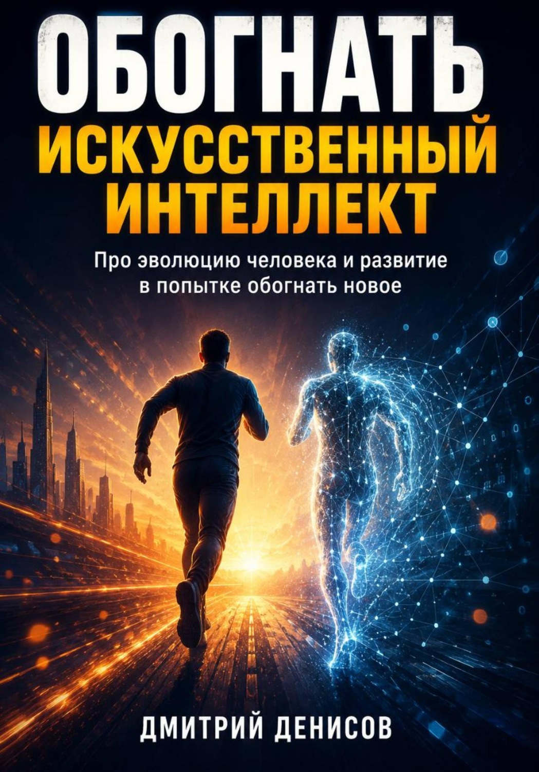 Обложка книги «Обогнать искусственный интеллект. Про эволюцию человека и развитие в попытке обогнать новое»