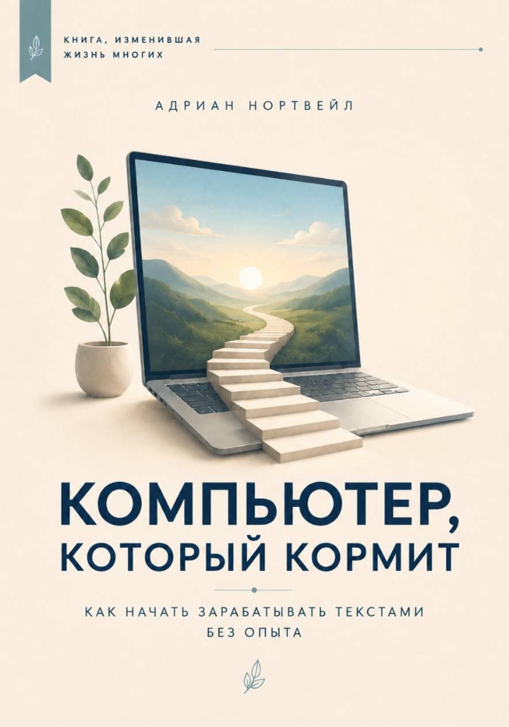 Обложка книги «Компьютер, который кормит. Как начать зарабатывать текстами без опыта»