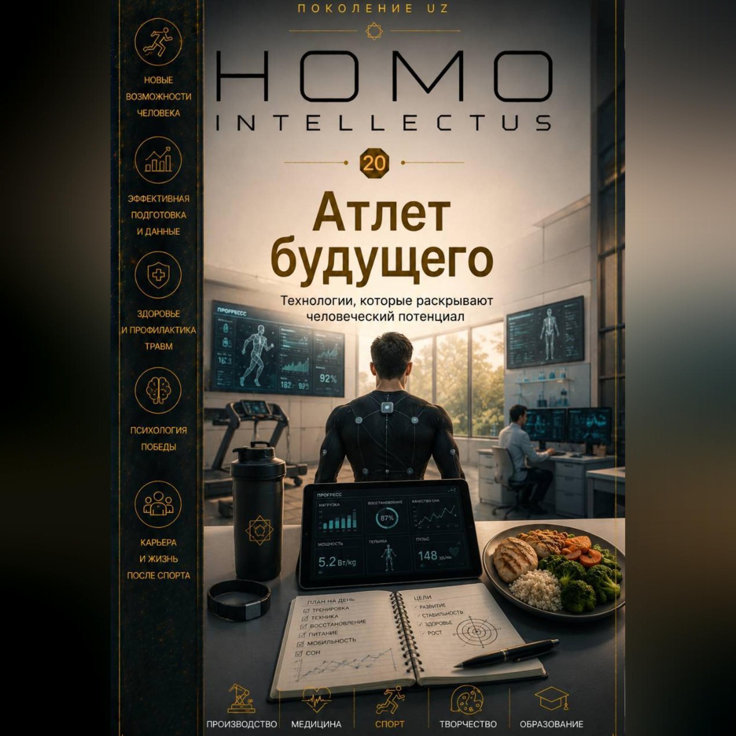 Обложка книги «Атлет будущего. Homo Intellectus»