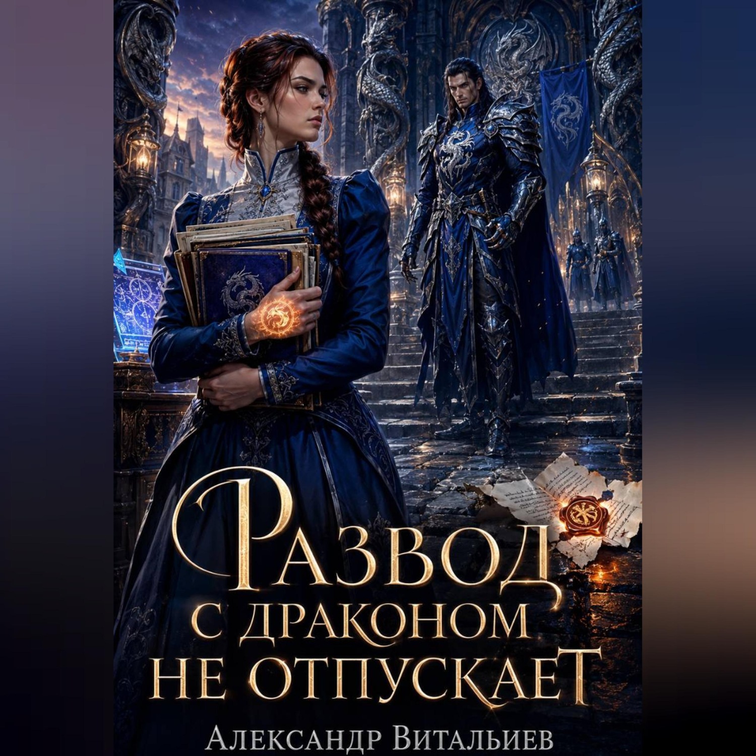 Обложка книги «Развод с драконом не отпускает»