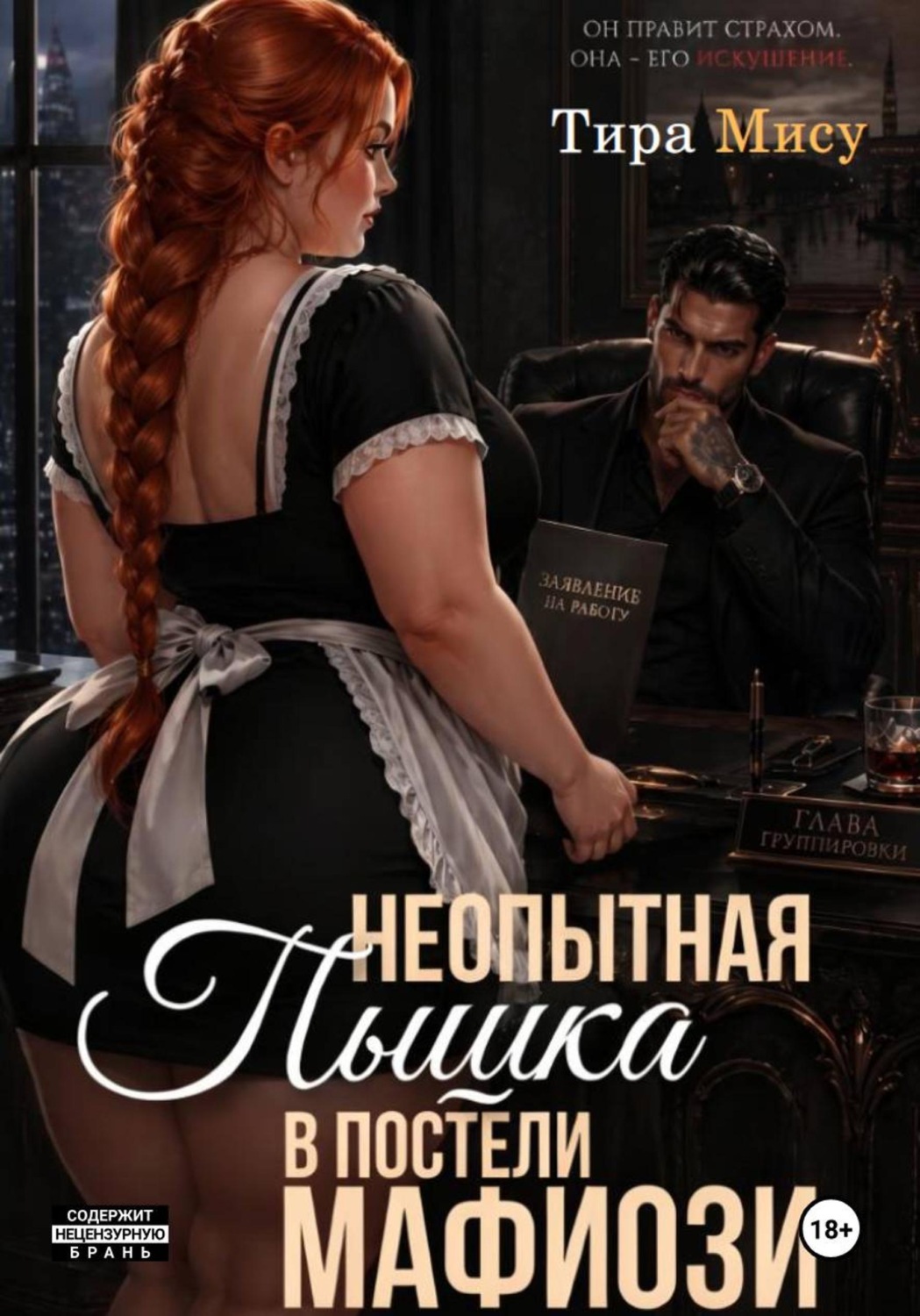 Обложка книги «Неопытная пышка в постели мафиози»