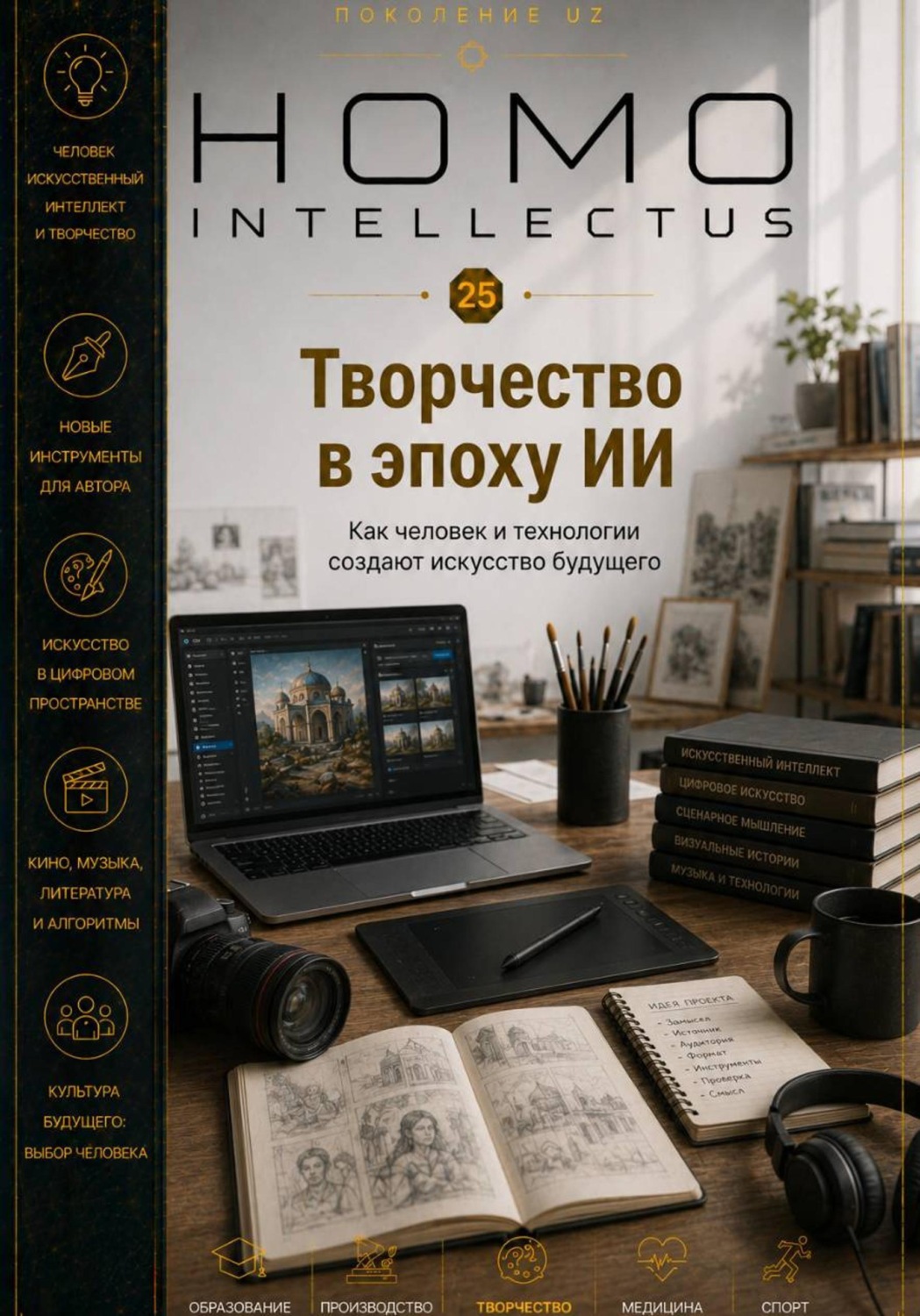 Обложка книги «Творчество в эпоху ИИ. Homo Intellectus»