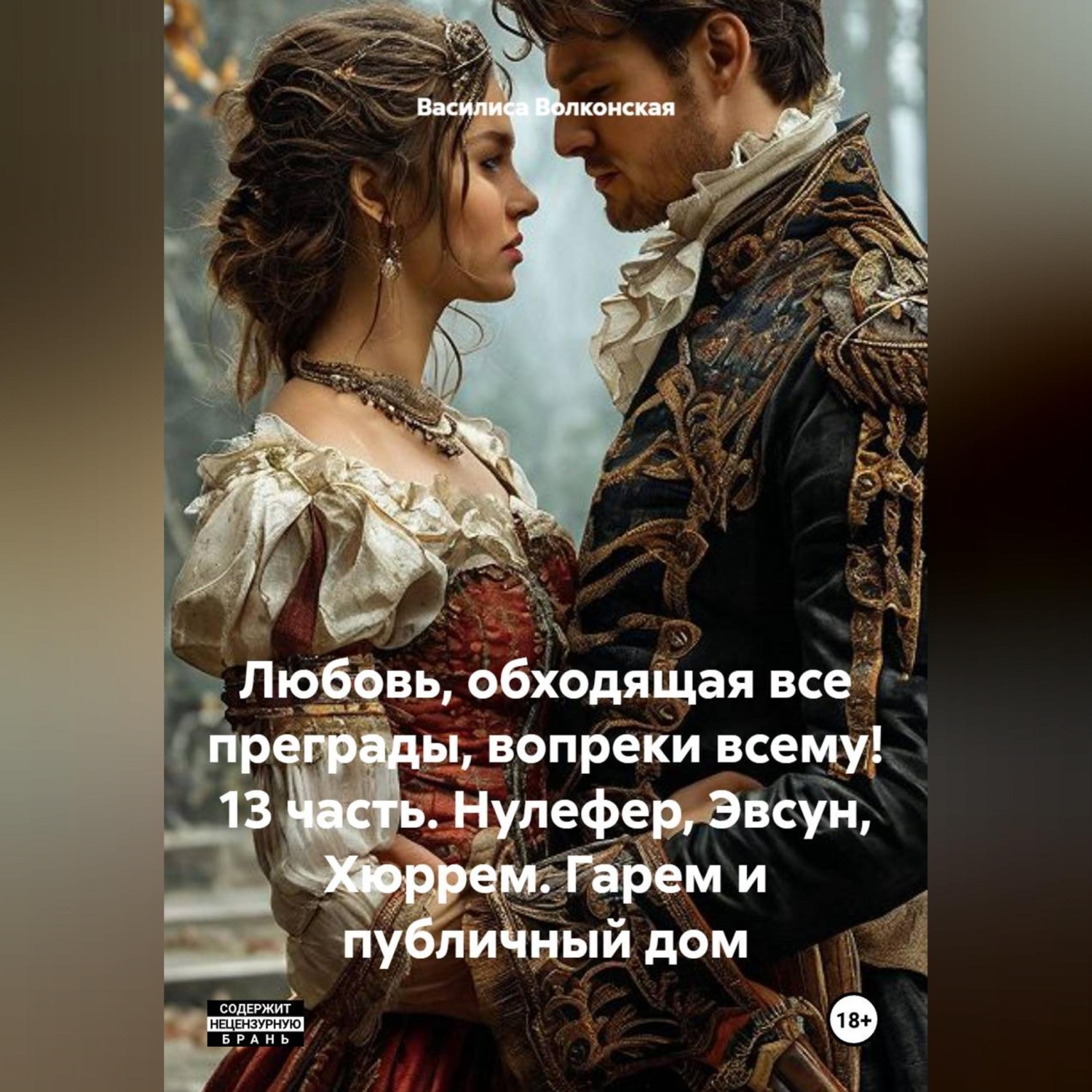 Обложка книги «Любовь, обходящая все преграды, вопреки всему! 13 часть. Нулефер, Эвсун, Хюррем. Гарем и публичный дом.»