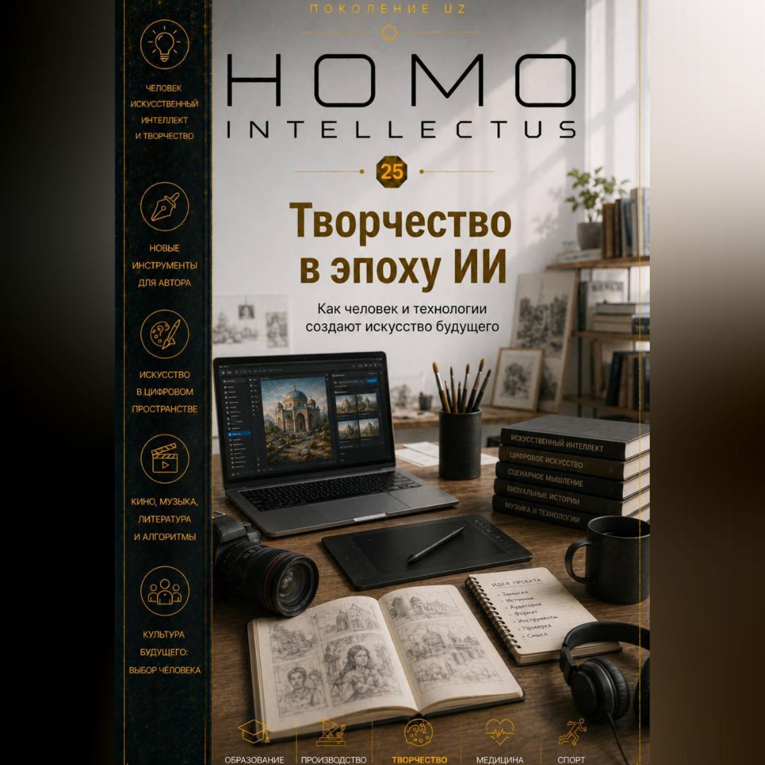 Обложка книги «Творчество в эпоху ИИ. Homo Intellectus»