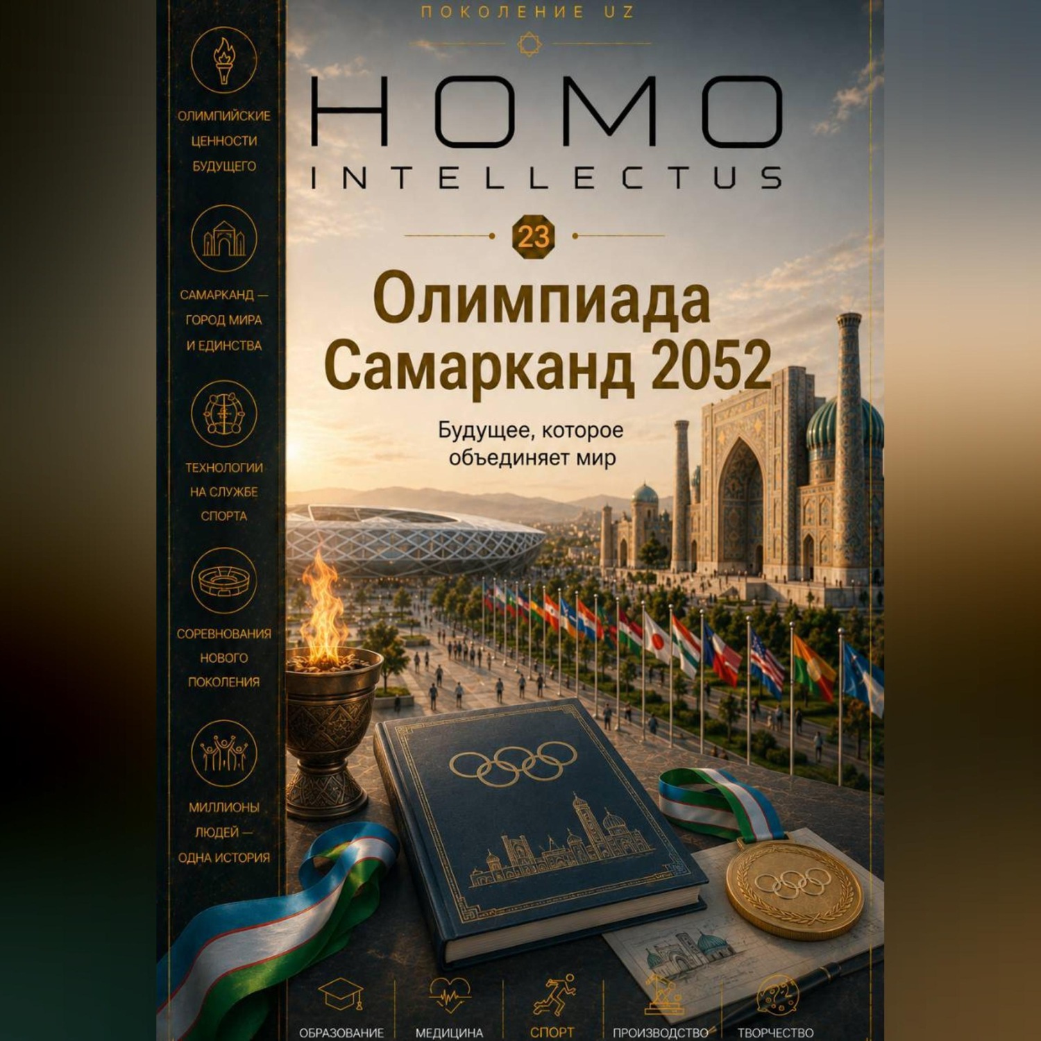 Обложка книги «Олимпиада Самарканд 2052. Homo Intellectus»