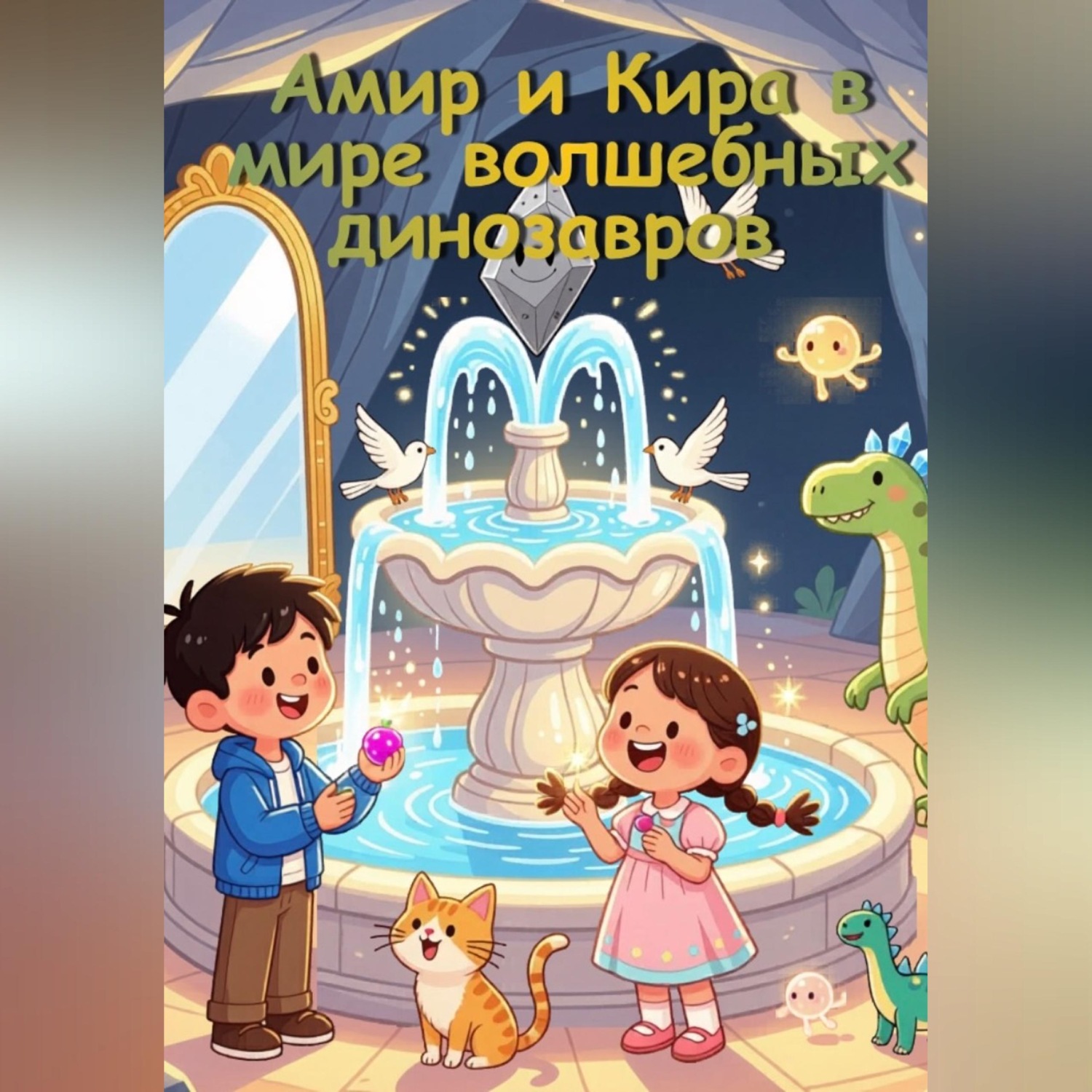 Обложка книги «Амир и Кира в мире волшебных динозавров»