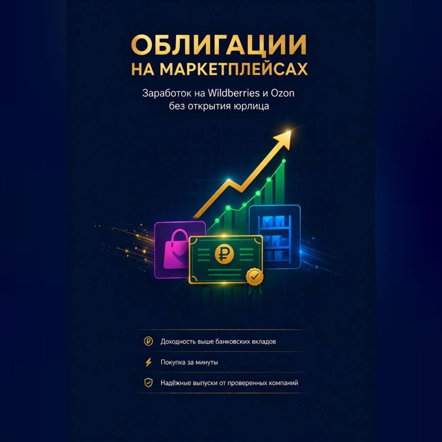 Обложка книги ««Облигации на маркетплейсах: Заработок на Wildberries и Ozon без открытия юрлица»»