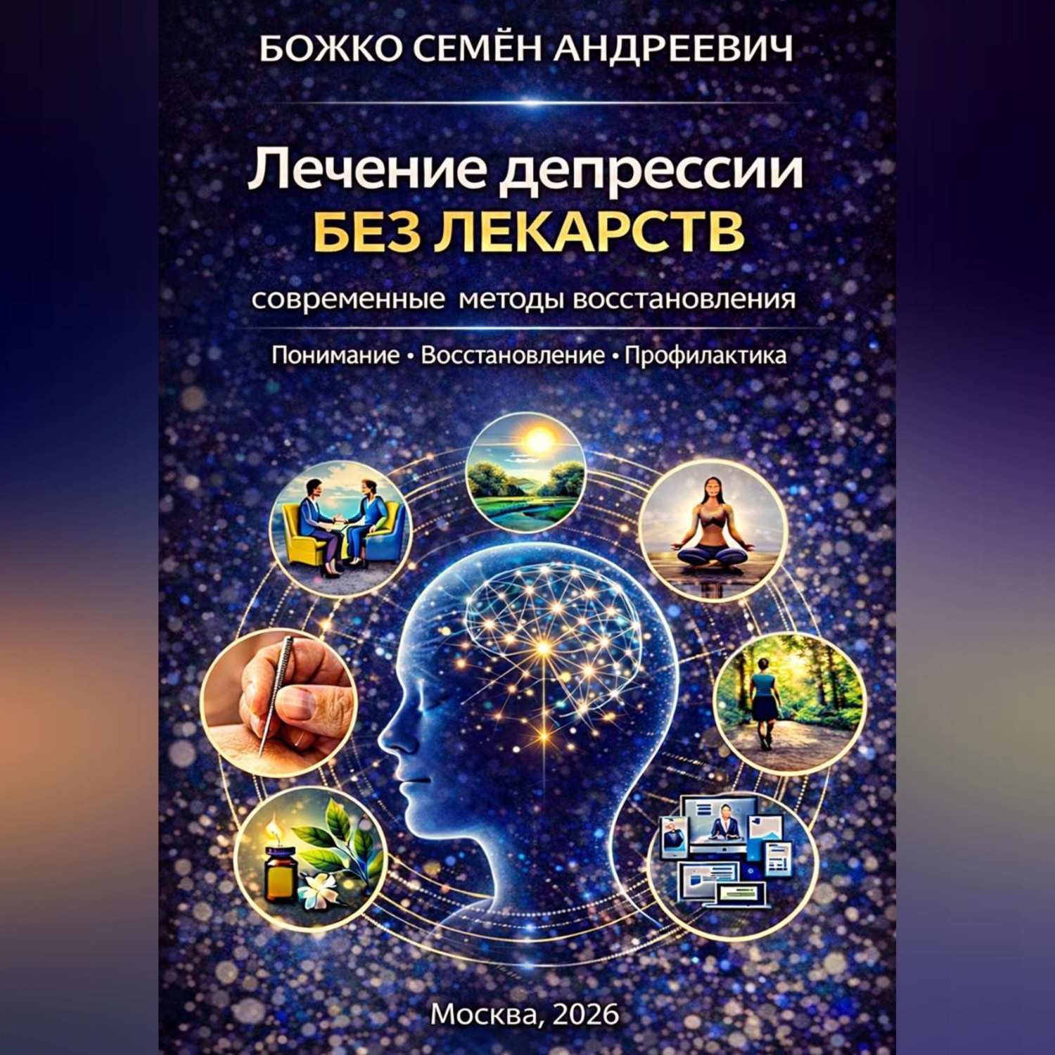 Обложка книги «Лечение депрессии без лекарств: современные методы восстановления»