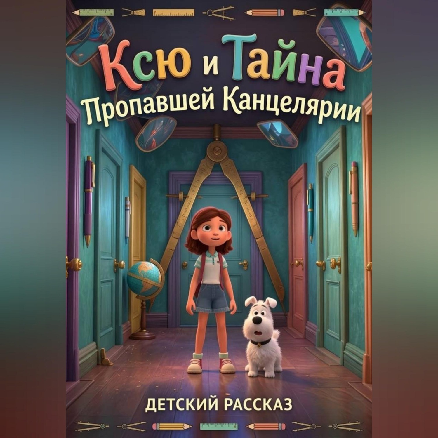 Обложка книги «Ксю и Тайна Пропавшей Канцелярии»