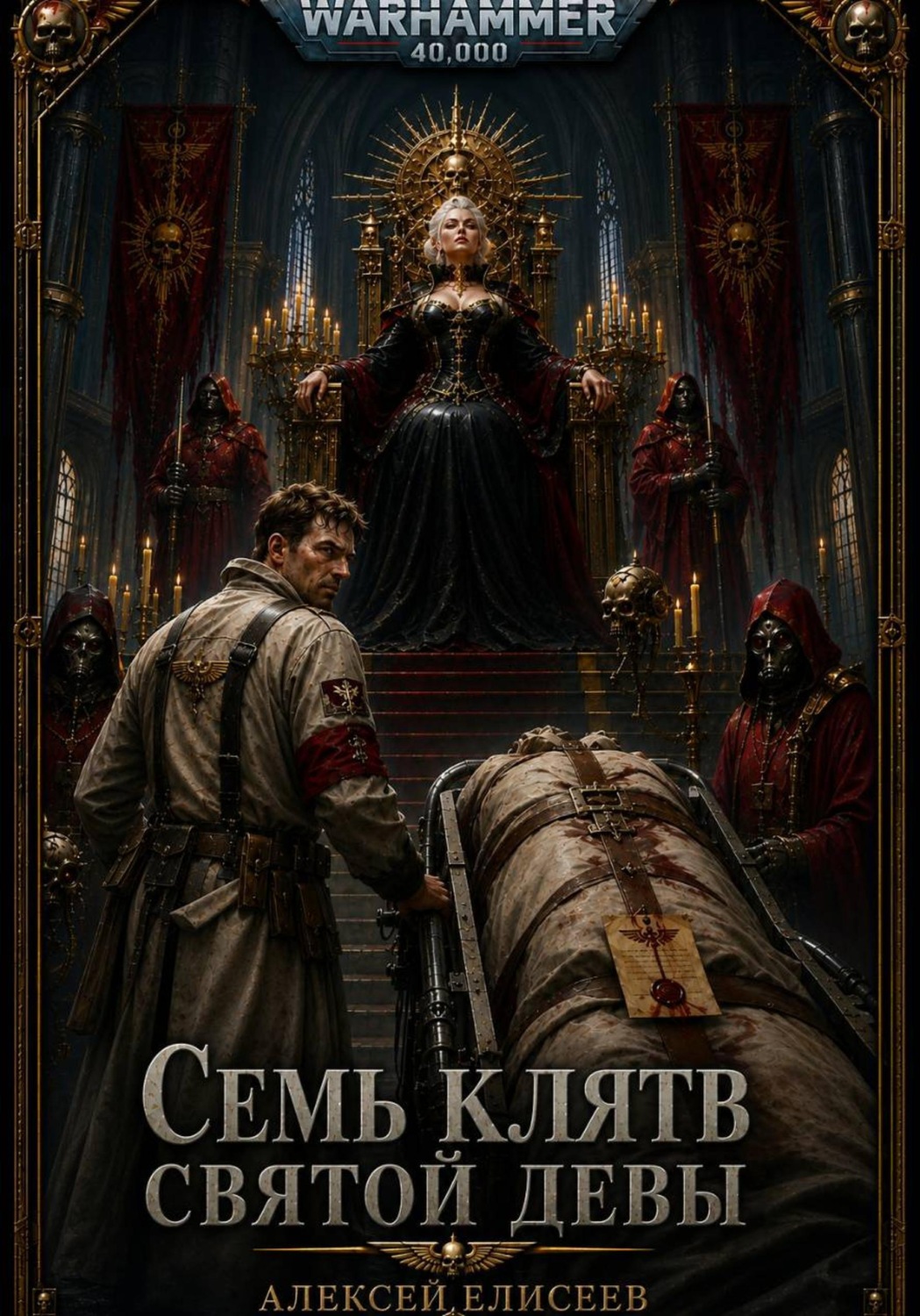 Обложка книги «Warhammer 40,000. Семь Клятв Святой Девы»