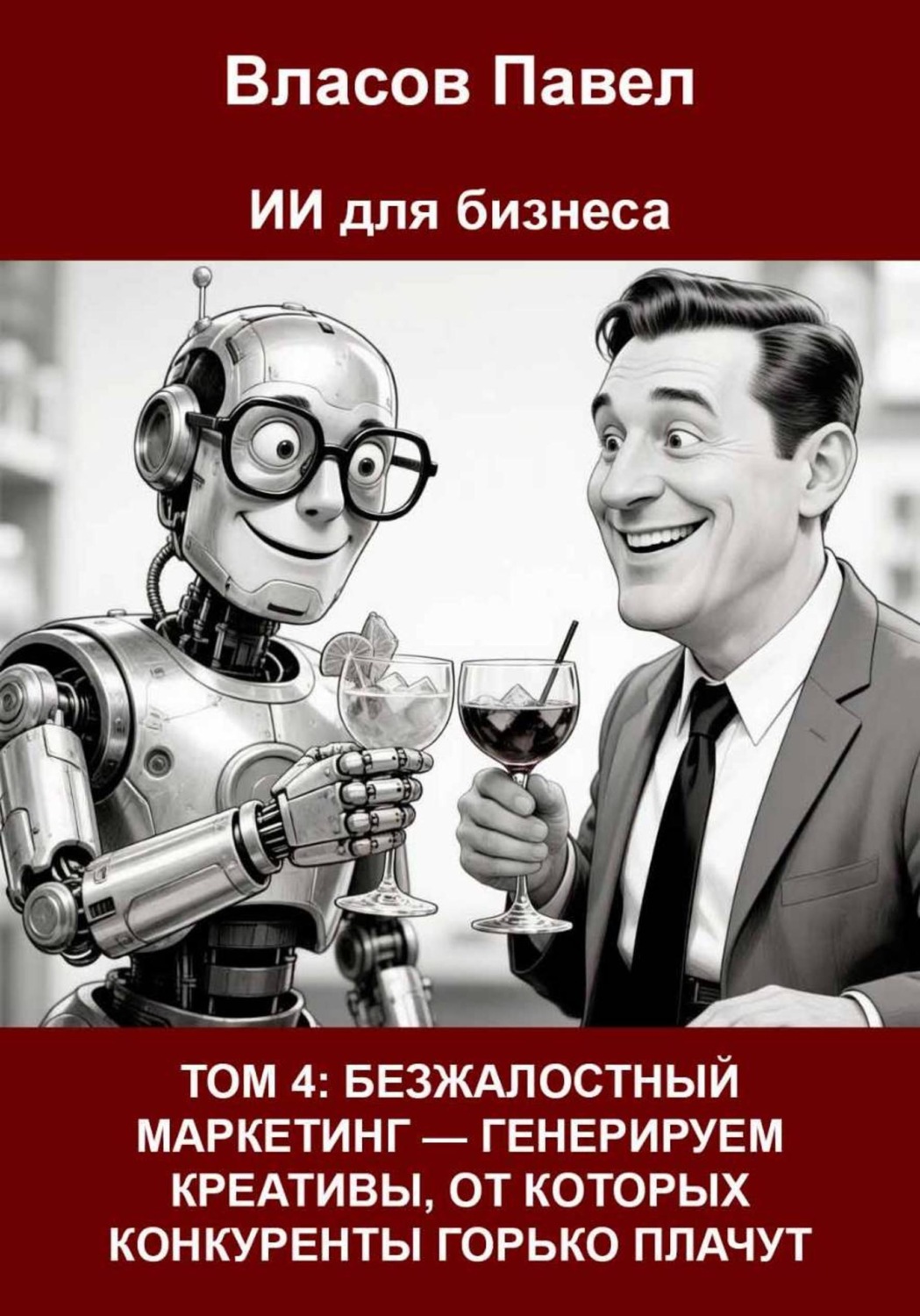 Обложка книги «Том 4: Безжалостный маркетинг — генерируем креативы, от которых конкуренты горько плачут»