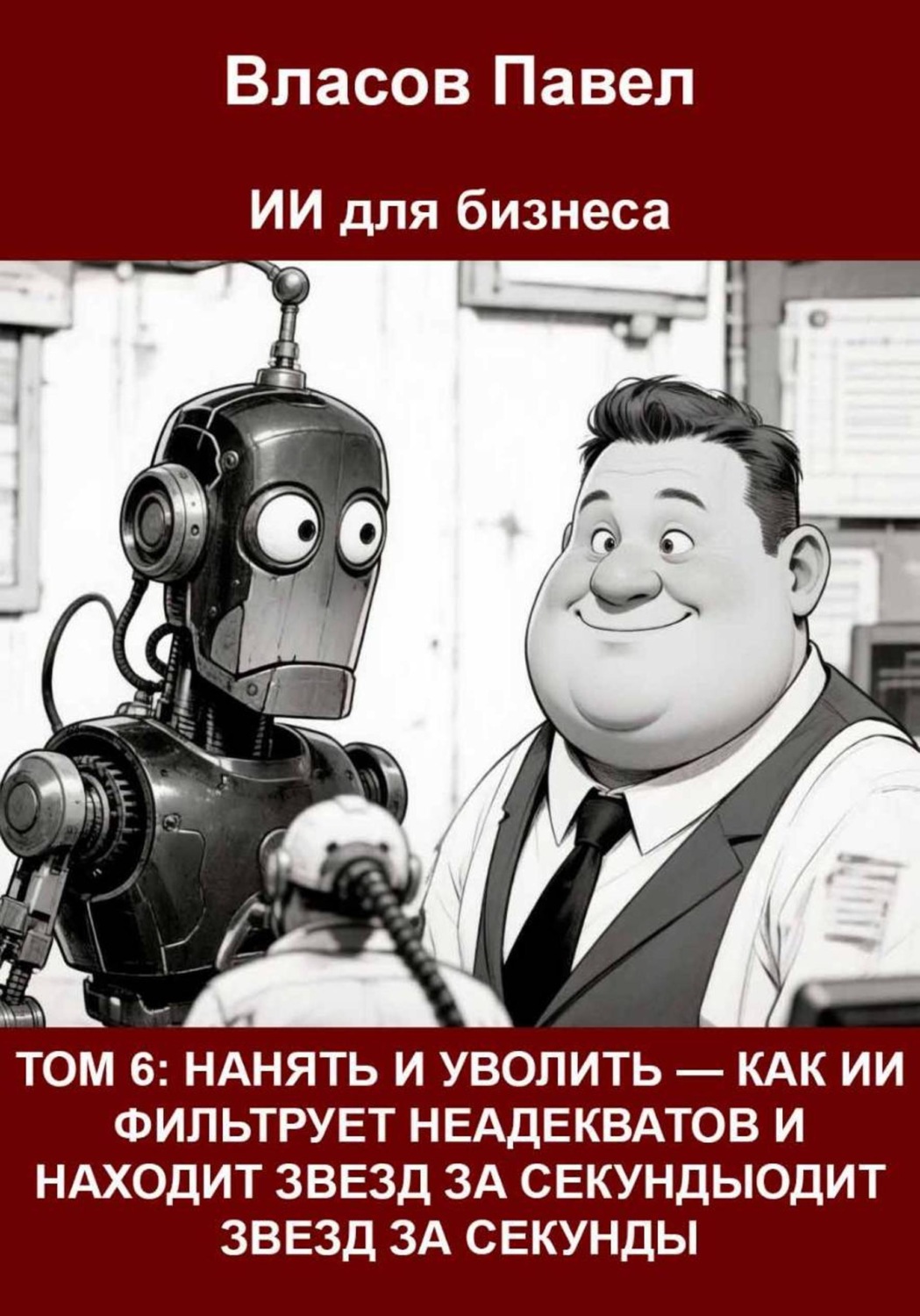 Обложка книги «ТОМ 6: Нанять и уволить — как ИИ фильтрует неадекватов и находит звёзд за секунды»