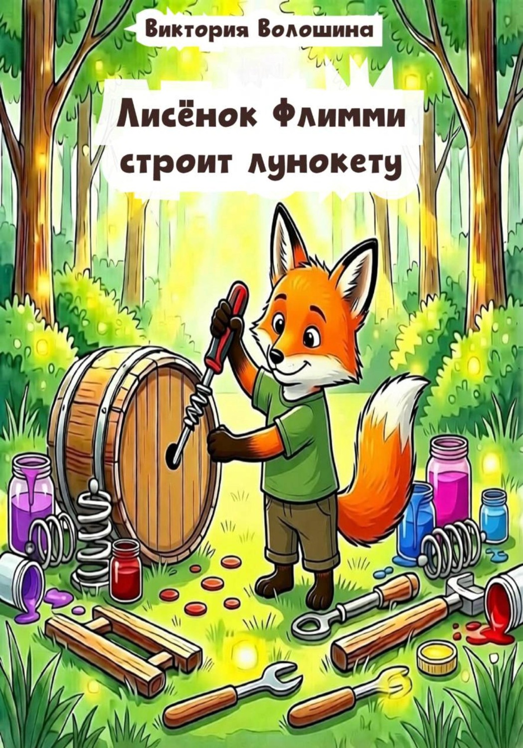Обложка книги «Лисёнок Флимми строит лунокету»