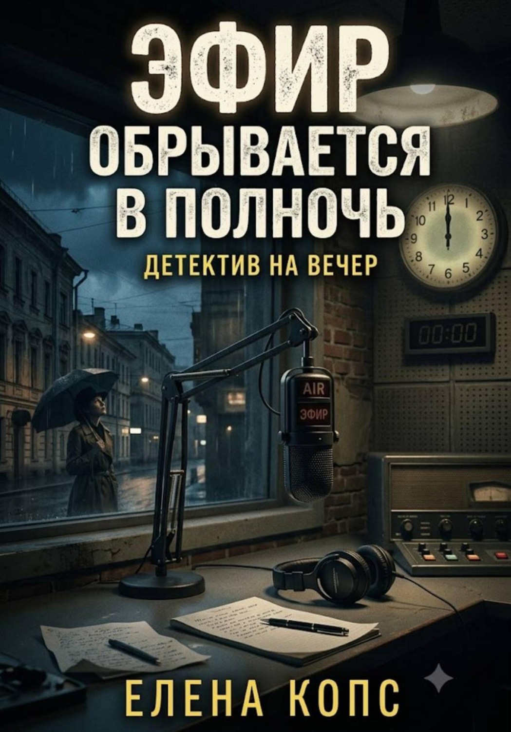 Обложка книги «Эфир обрывается в полночь»