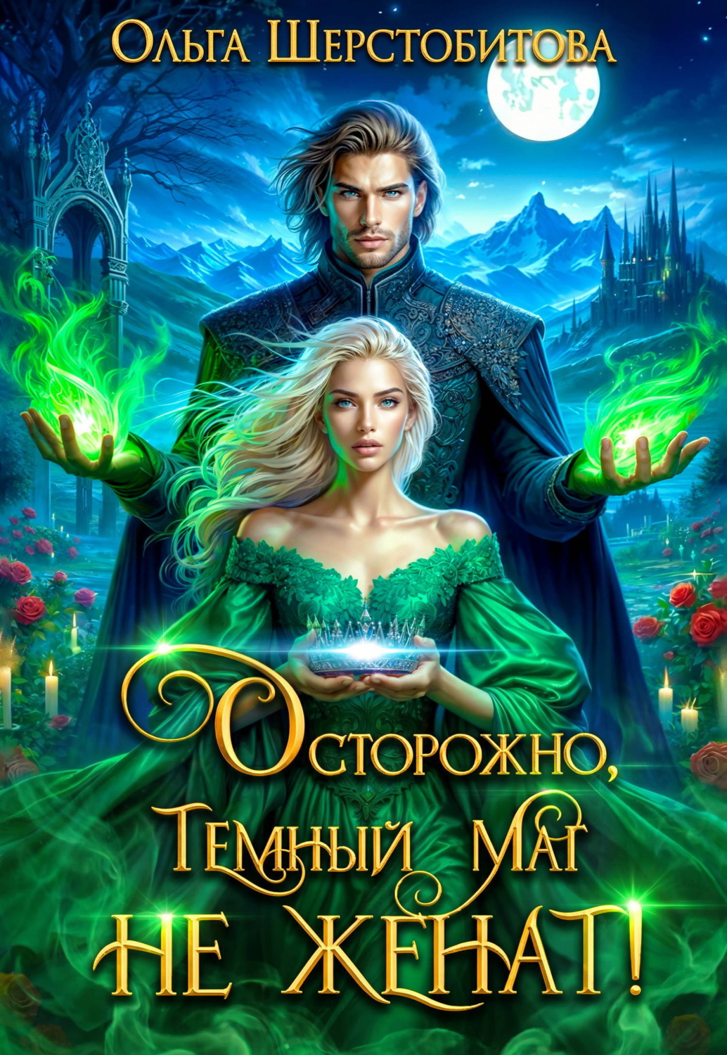 Обложка книги «Осторожно, темный маг не женат!»
