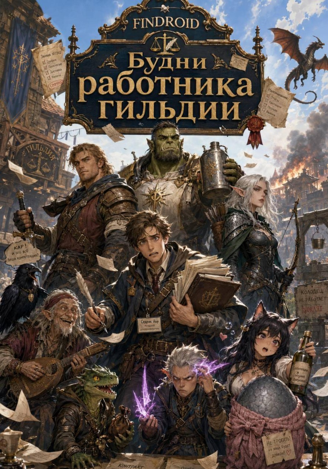 Обложка книги «Будни работника гильдии»