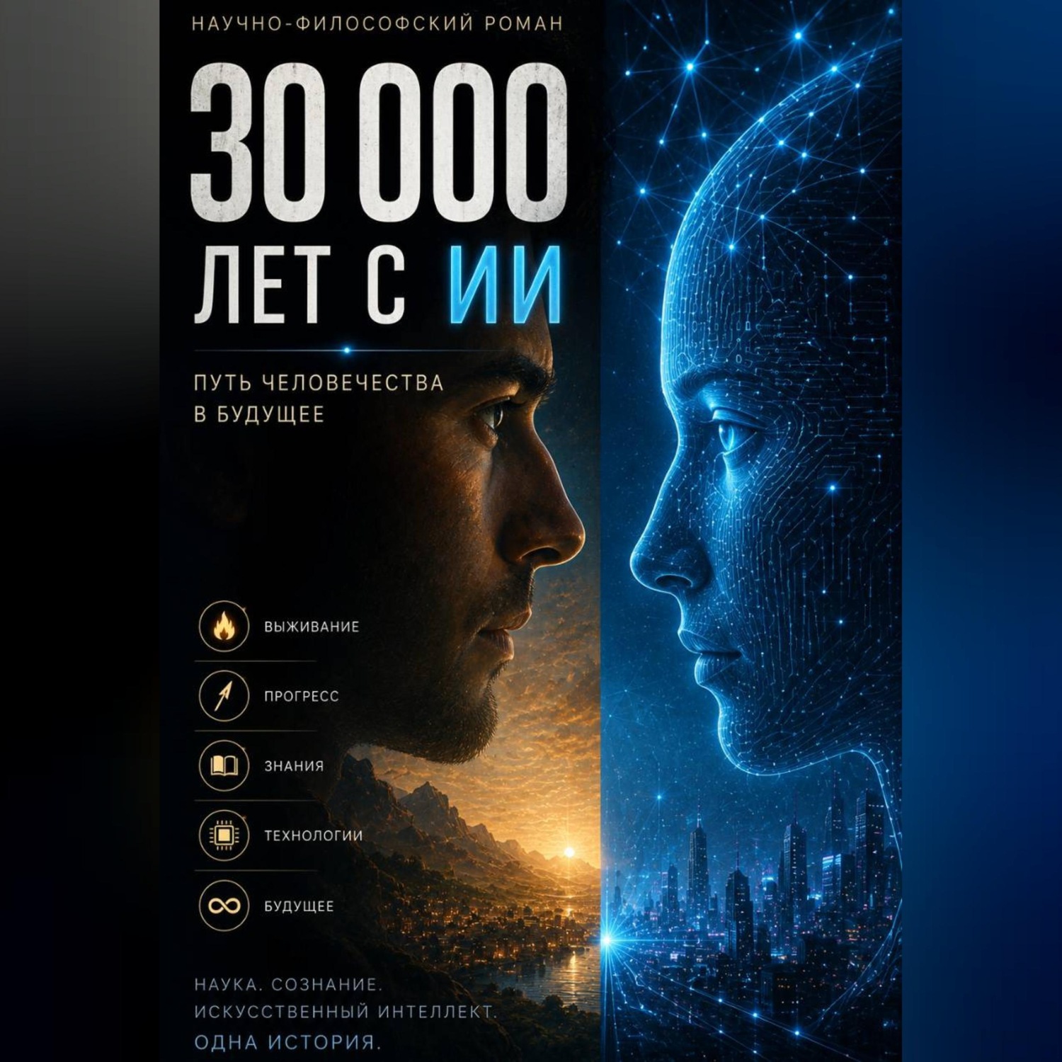 Обложка книги «30 000 лет с ИИ»