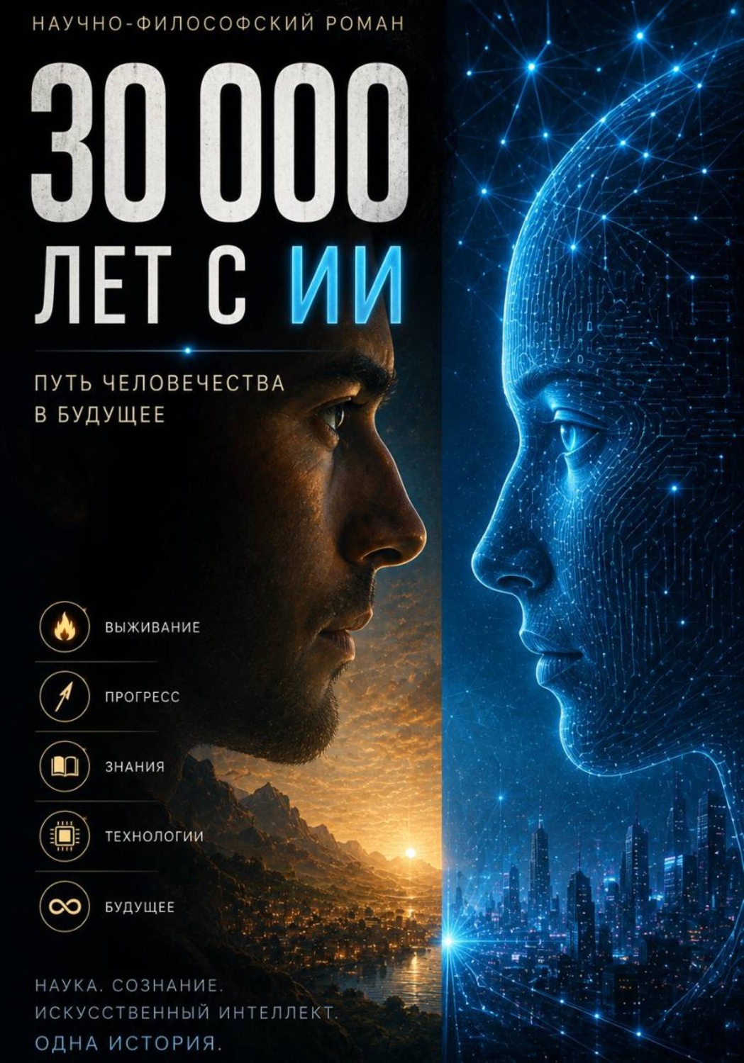 Обложка книги «30 000 лет с ИИ»