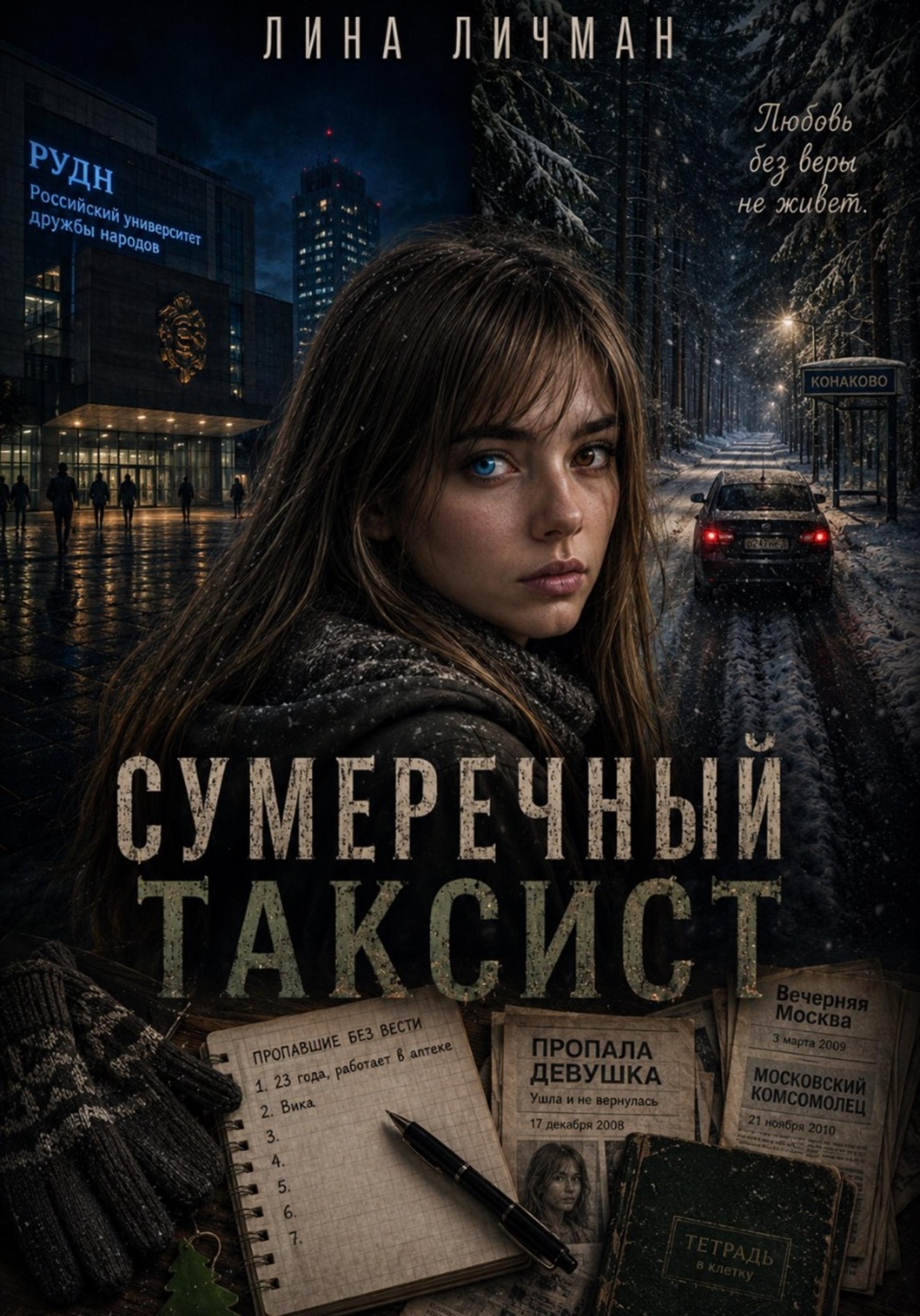 Обложка книги «Сумрачный таксист, или Любовь без Веры не живёт»