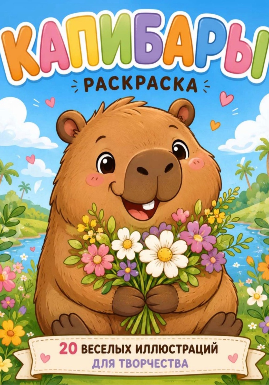Обложка книги «Раскраски из жизни Капибар»