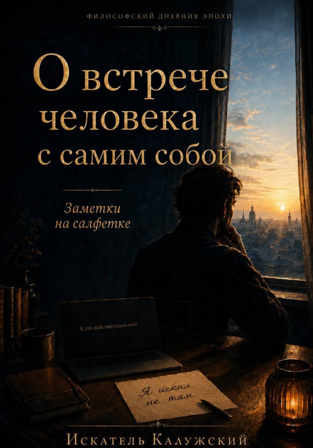 Обложка книги «О встрече человека с самим собой. Заметки на салфетке. Философский дневник эпохи»