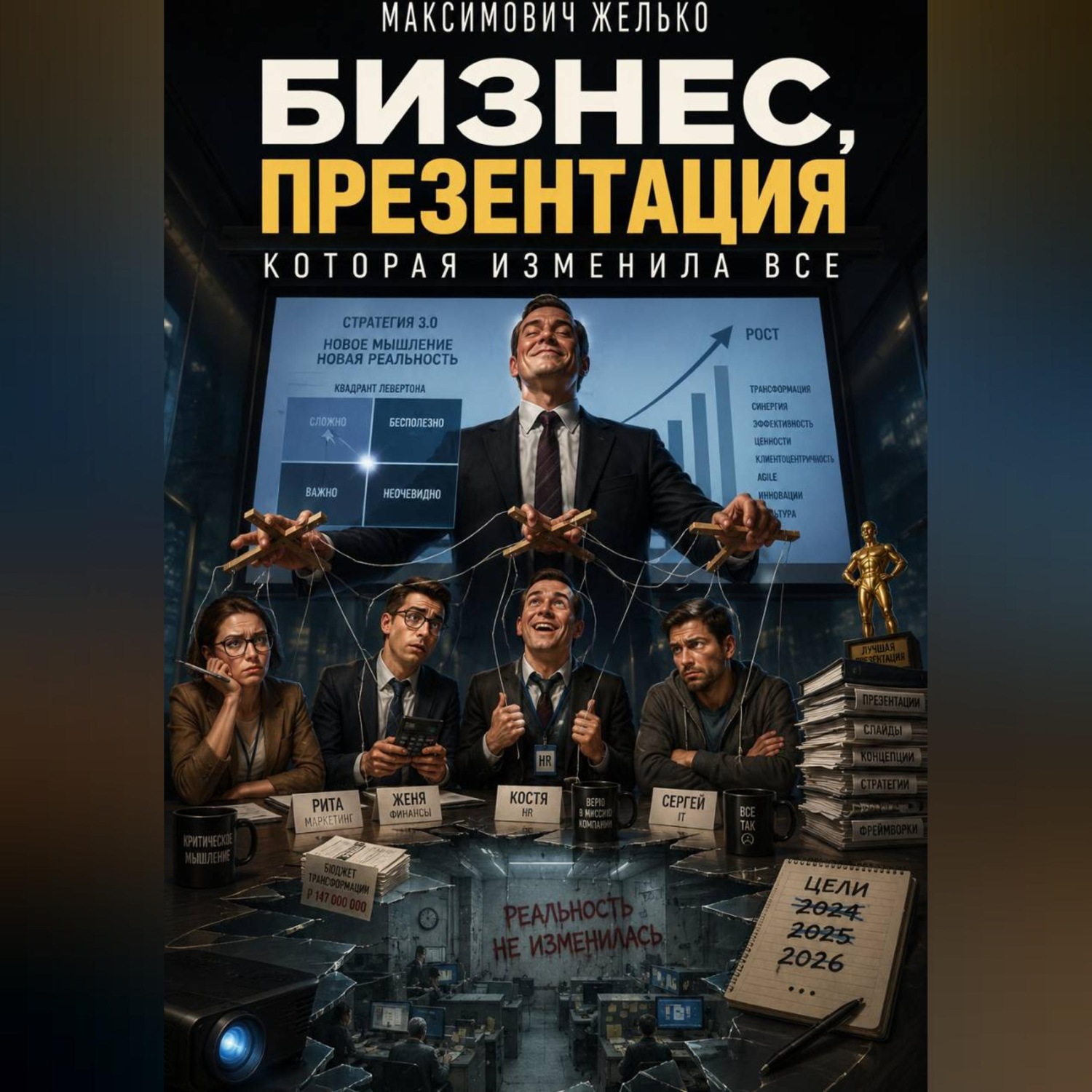 Обложка книги «Бизнес, презентация которая изменила все»