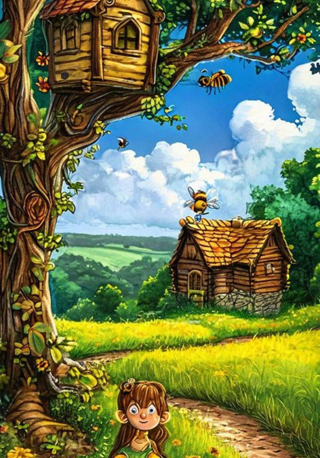 Обложка книги «Первое приключение принцессы-пчелки»
