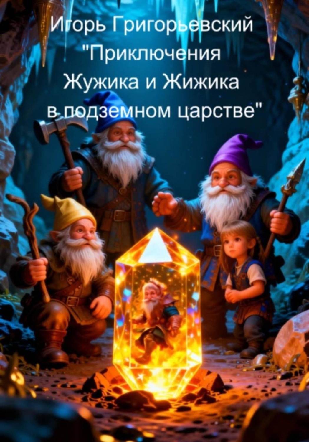 Обложка книги «Приключения Жужика и Жижика в подземном царстве»