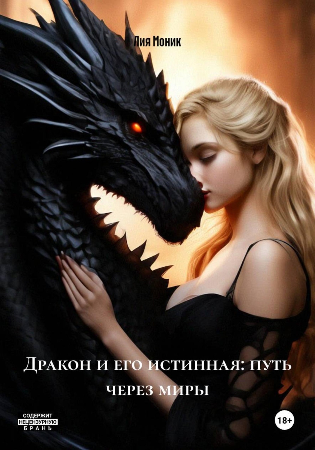 Обложка книги «Дракон и его истинная: путь через миры»